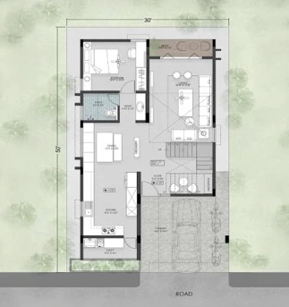 30 x 50 Ground Floor Plan